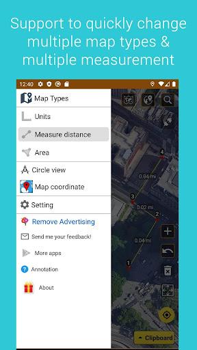 Measure map - Image screenshot of android app