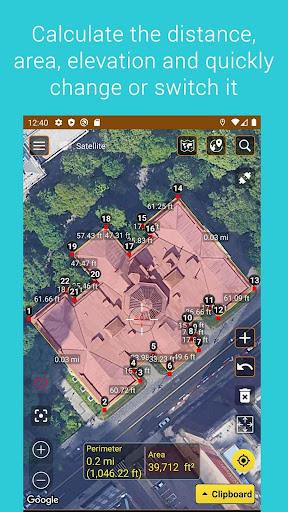 Measure map - Image screenshot of android app
