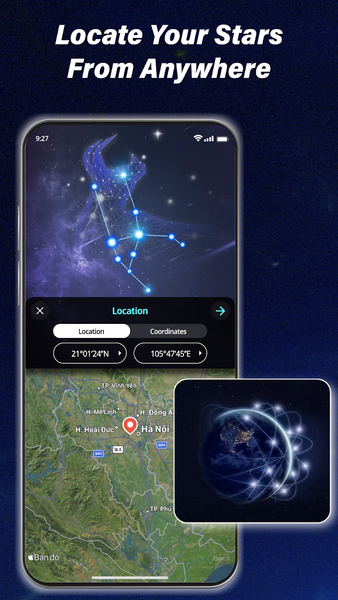 Night Sky Map: Sky Map View - عکس برنامه موبایلی اندروید