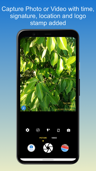 TimeStamp Camera - عکس برنامه موبایلی اندروید