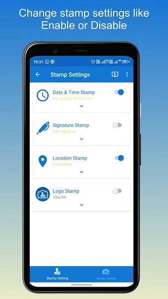 TimeStamp Camera - عکس برنامه موبایلی اندروید