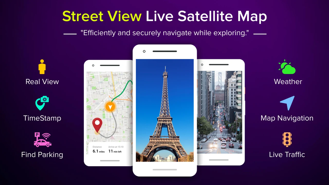 Live Satellite View: GPS Maps - عکس برنامه موبایلی اندروید
