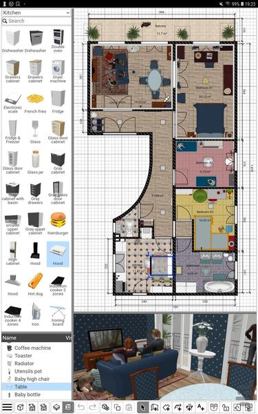 نقشه کشی و دیزاین ۳بعدی - عکس برنامه موبایلی اندروید