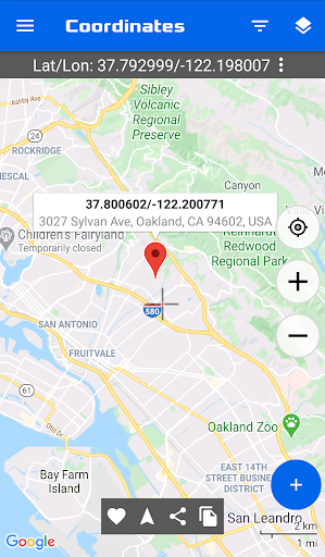 GPS Coordinates Locator Map - Image screenshot of android app