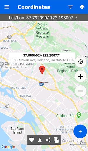 GPS Coordinates Locator Map - عکس برنامه موبایلی اندروید
