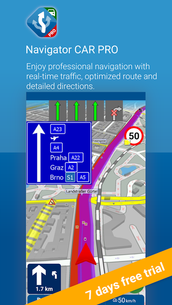 MapFactor Navigator Car Pro - Image screenshot of android app