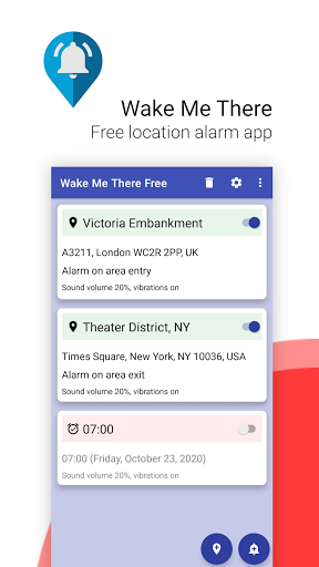 Wake Me There - GPS Alarm - Image screenshot of android app