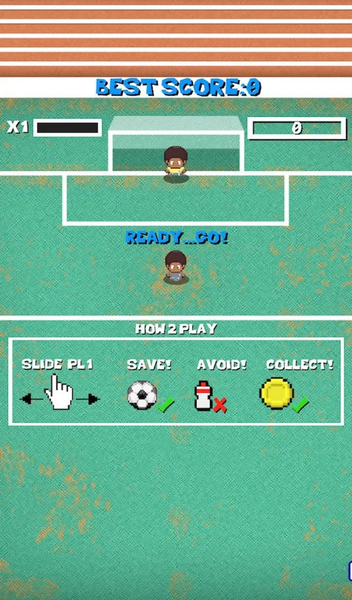 Brazil Tiny Goalkeeper - Gameplay image of android game