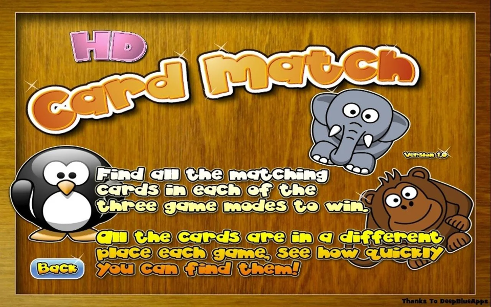 Card Match HD - عکس برنامه موبایلی اندروید