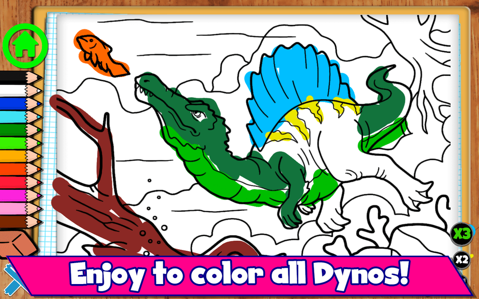 Coloring Dinosaurs For Kids - Image screenshot of android app