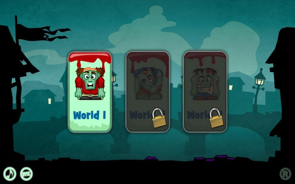 Drop The Zombie - Gameplay image of android game