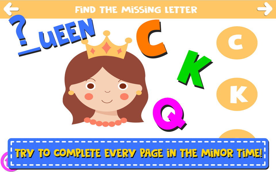 Finding The Missing Letter - عکس بازی موبایلی اندروید