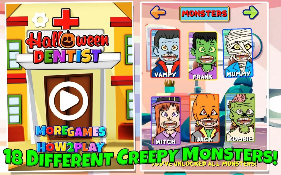 Halloween Dentist - Gameplay image of android game