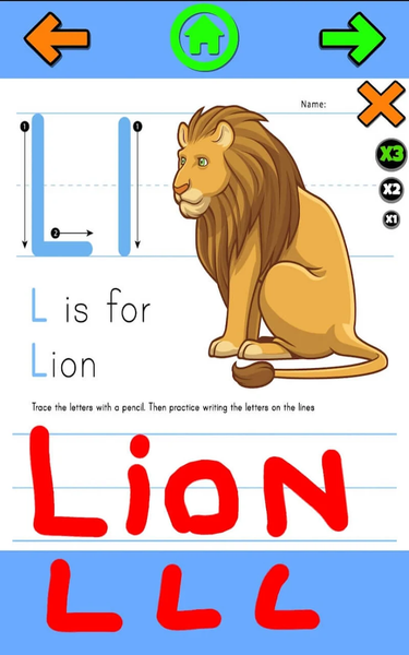 Letter Tracing For Kids - عکس بازی موبایلی اندروید