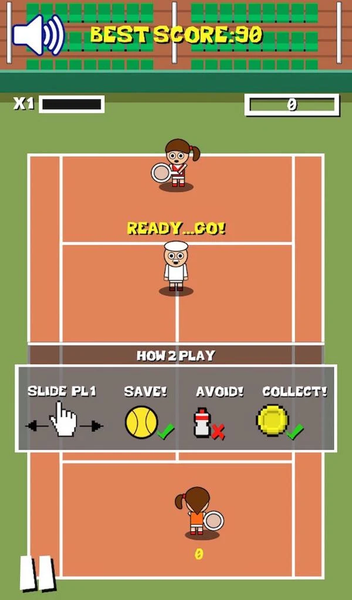 Retro Tiny Tennis - عکس بازی موبایلی اندروید