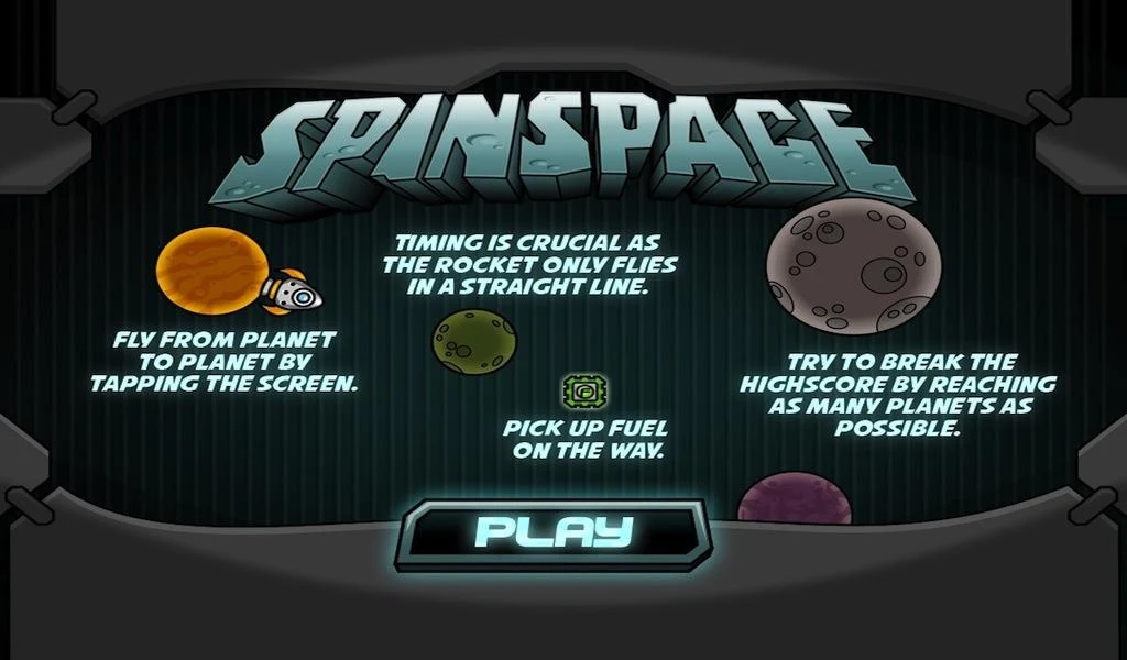 Spin In space - Gameplay image of android game