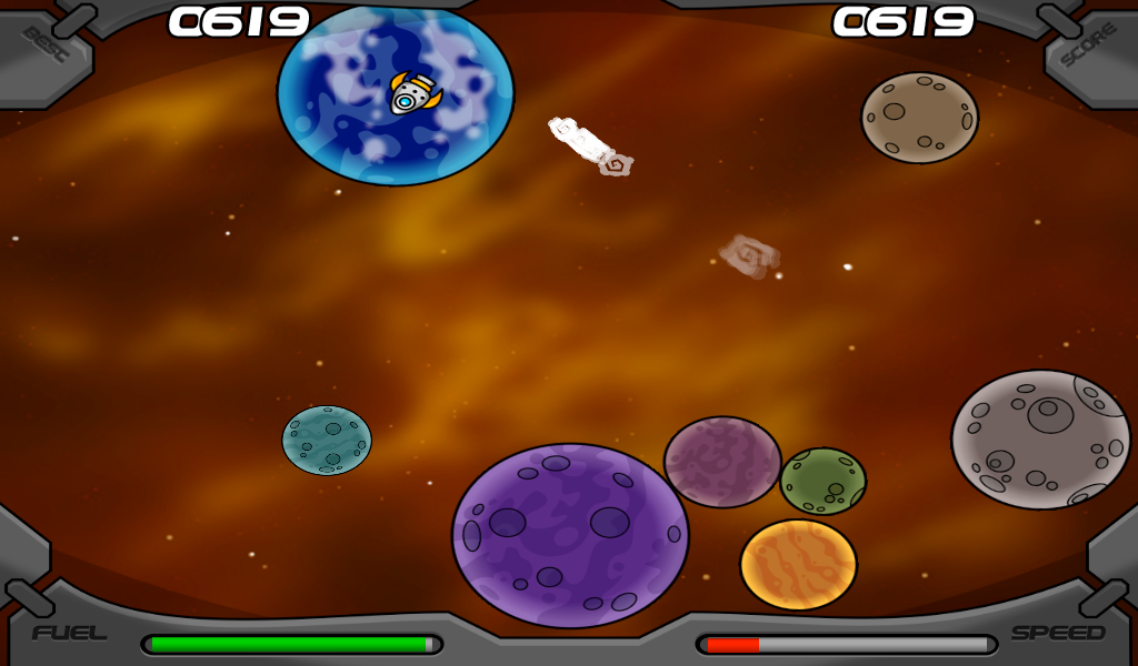 Spin In space - Gameplay image of android game