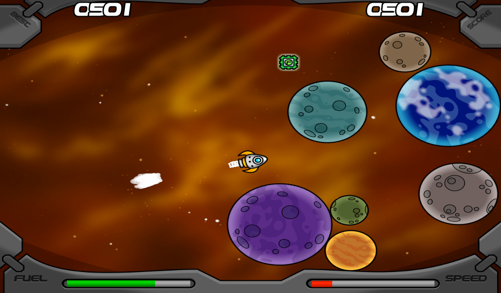 Spin In space - Gameplay image of android game