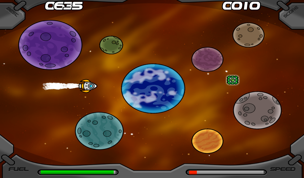 Spin In space - Gameplay image of android game