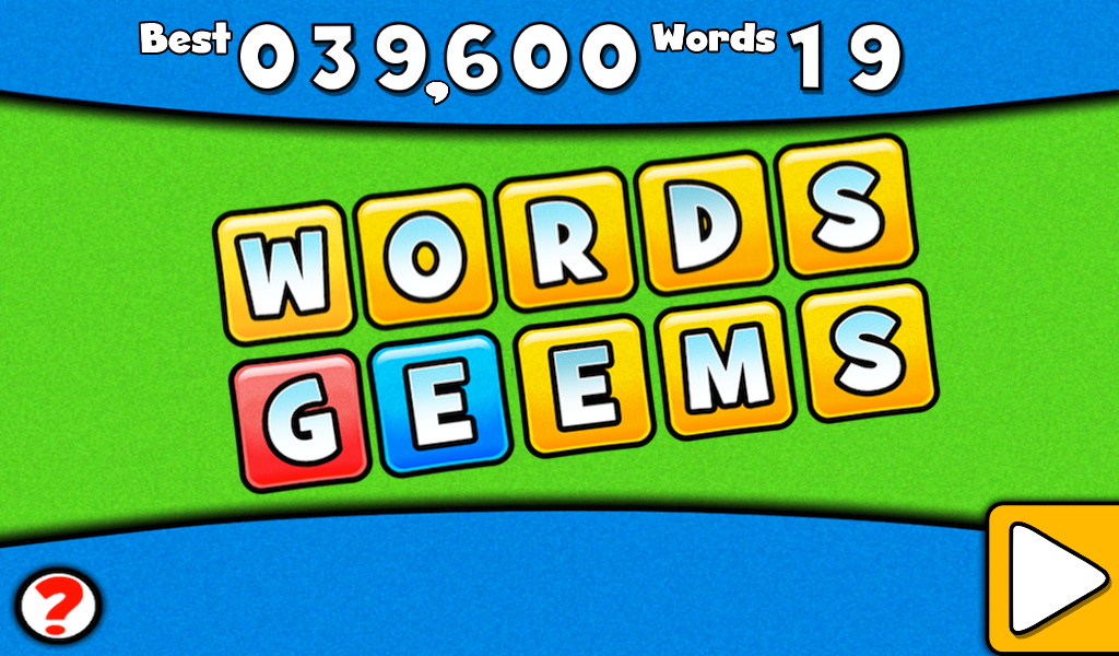 Words Geems - Gameplay image of android game