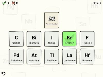 Periodic Table Quiz - عکس بازی موبایلی اندروید