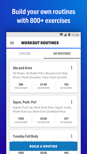 Map My Fitness Workout Trainer - Image screenshot of android app