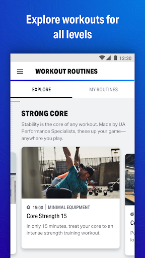Map My Fitness Workout Trainer - Image screenshot of android app