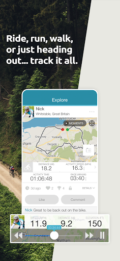 Map My Tracks - bike run walk - Image screenshot of android app