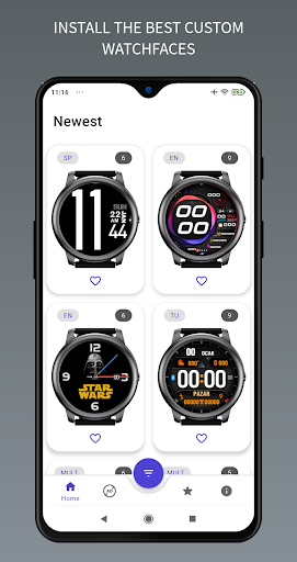 Haylou LS05 watch faces - Image screenshot of android app