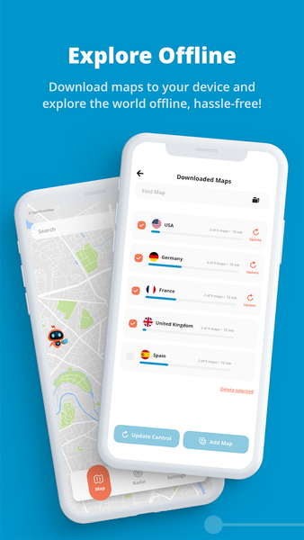 MapXplorer: GPS, Radar, HUD - Image screenshot of android app