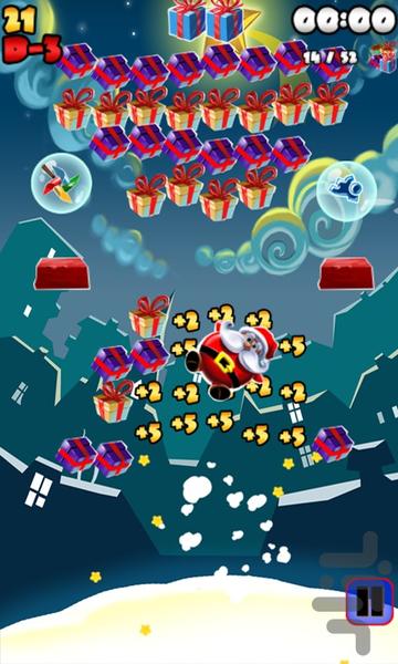 Jumping Santa - Gameplay image of android game