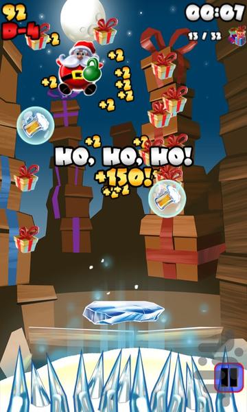 Jumping Santa - Gameplay image of android game