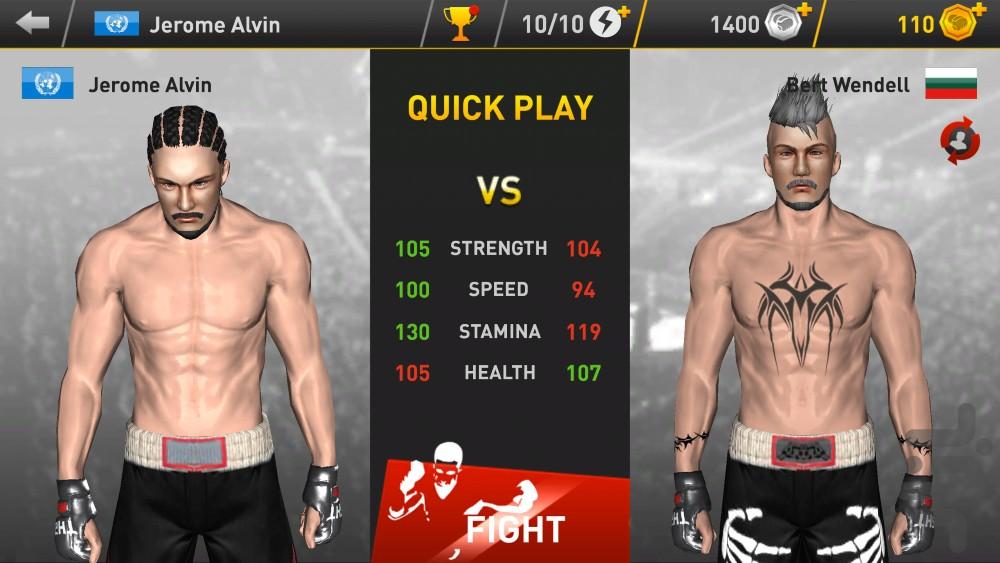 مسابقات مشت زنی - عکس بازی موبایلی اندروید