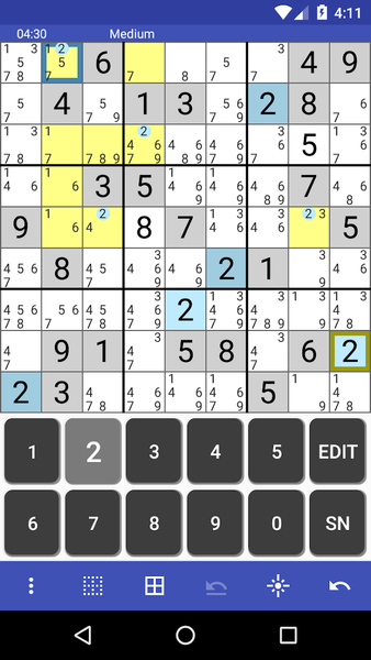 M-Sudoku - Gameplay image of android game