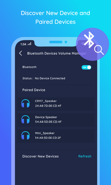 Bluetooth Device Volume Manage - Image screenshot of android app
