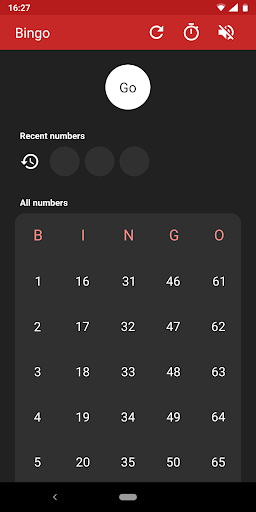 Bingo Generator & Caller - Gameplay image of android game