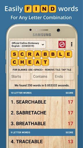 Scrabble & WWF Word Checker - Gameplay image of android game