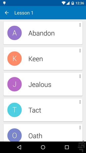 فلش کارت دووپ - Flashcard - عکس برنامه موبایلی اندروید