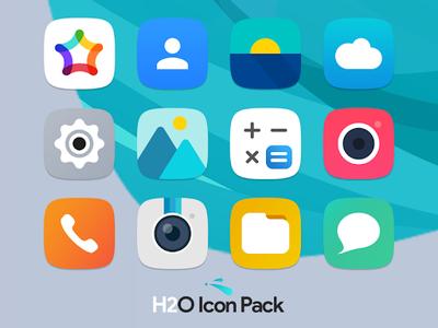 H2O Free Icon Pack - عکس برنامه موبایلی اندروید