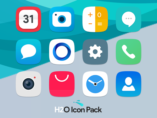 H2O Free Icon Pack - عکس برنامه موبایلی اندروید