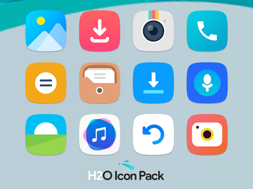 H۲O Free Icon Pack - عکس برنامه موبایلی اندروید
