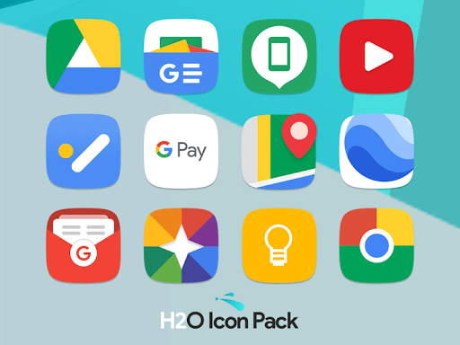 H۲O Free Icon Pack - عکس برنامه موبایلی اندروید