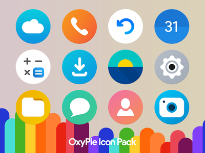 OxyPie Free Icon Pack - عکس برنامه موبایلی اندروید