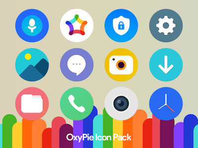 OxyPie Free Icon Pack - عکس برنامه موبایلی اندروید