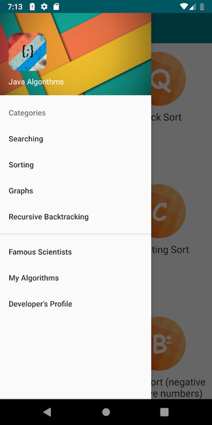 Learn Algorithms in Java - عکس برنامه موبایلی اندروید