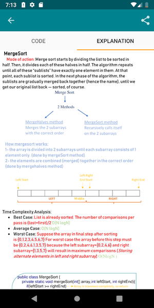 Learn Algorithms in Java - عکس برنامه موبایلی اندروید