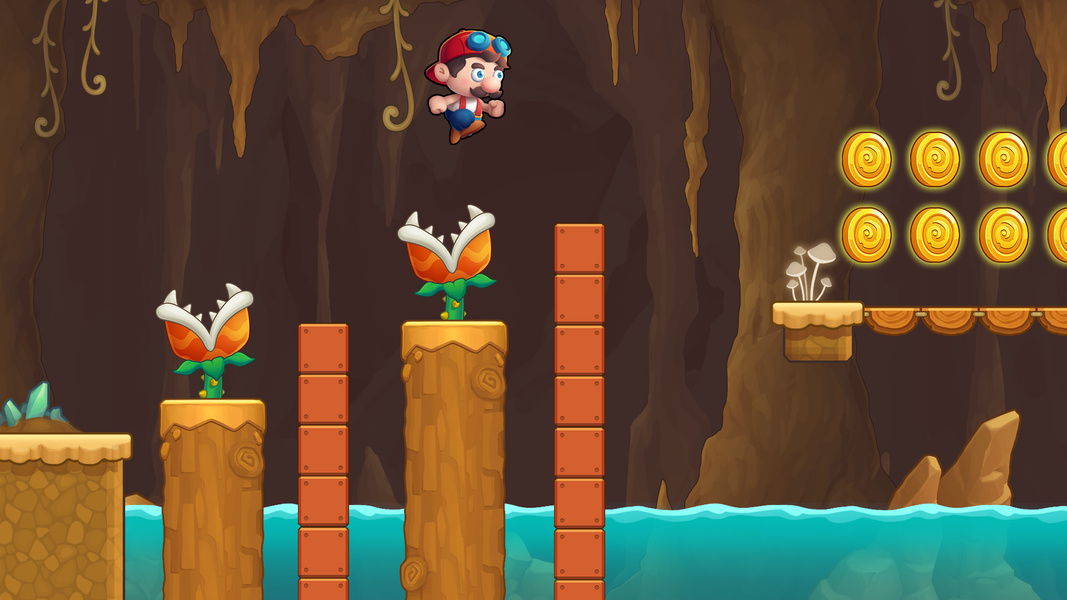 Mino's World - Run n Jump Game - Gameplay image of android game