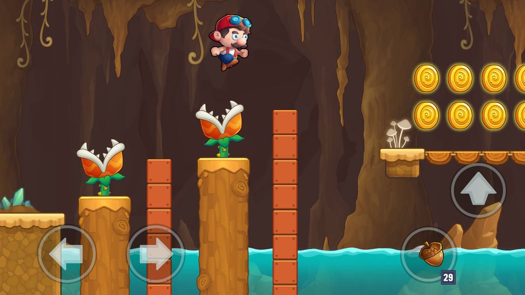 Mino's World - Run n Jump Game - Gameplay image of android game