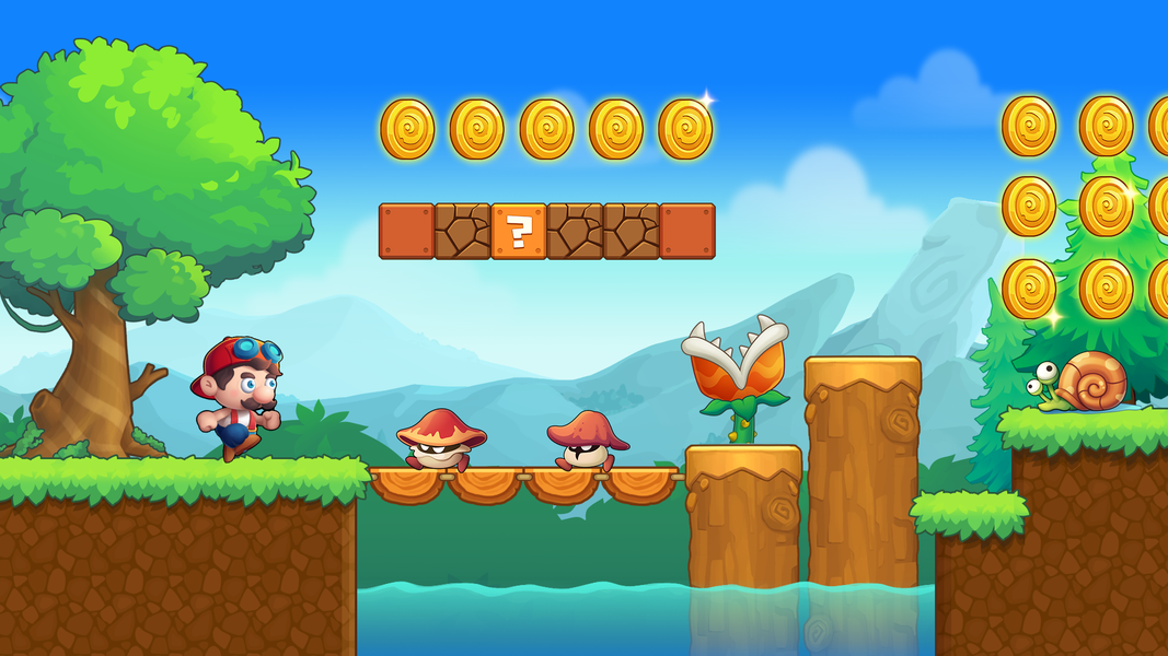 Mino's World - Run n Jump Game - Gameplay image of android game