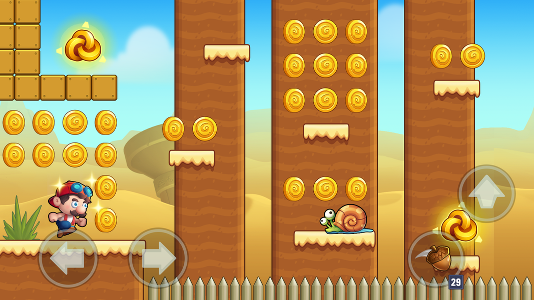 Mino's World - Run n Jump Game - Gameplay image of android game